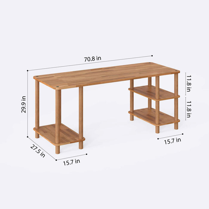 Porter Solid Wood Large Computer Desk