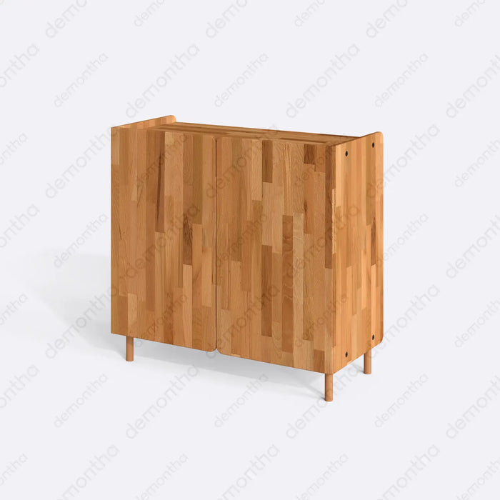 Hazy Wood Coffee Bar Table with Storage – Furniture for Coffee Bar Setup