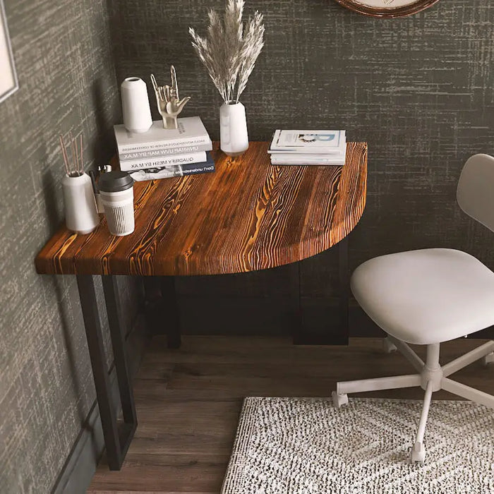 Solid Pine Wood Home Office Corner Desk
