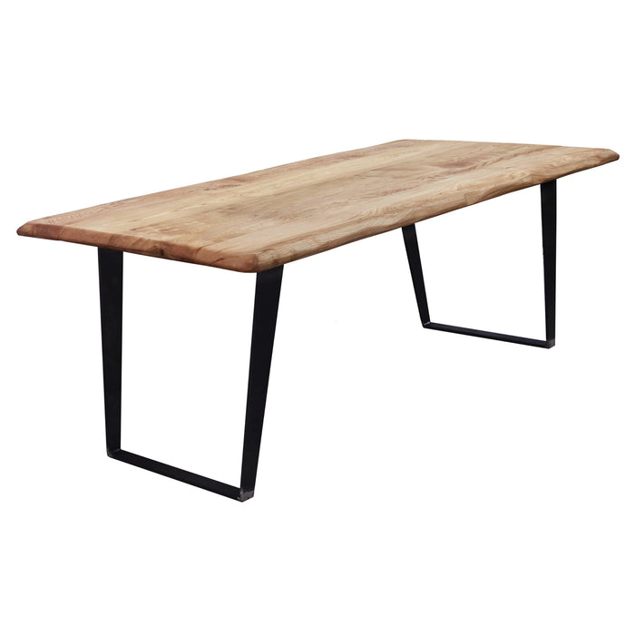 Wide shot of Surface set with chairs, showcasing its rich texture and craftsmanship