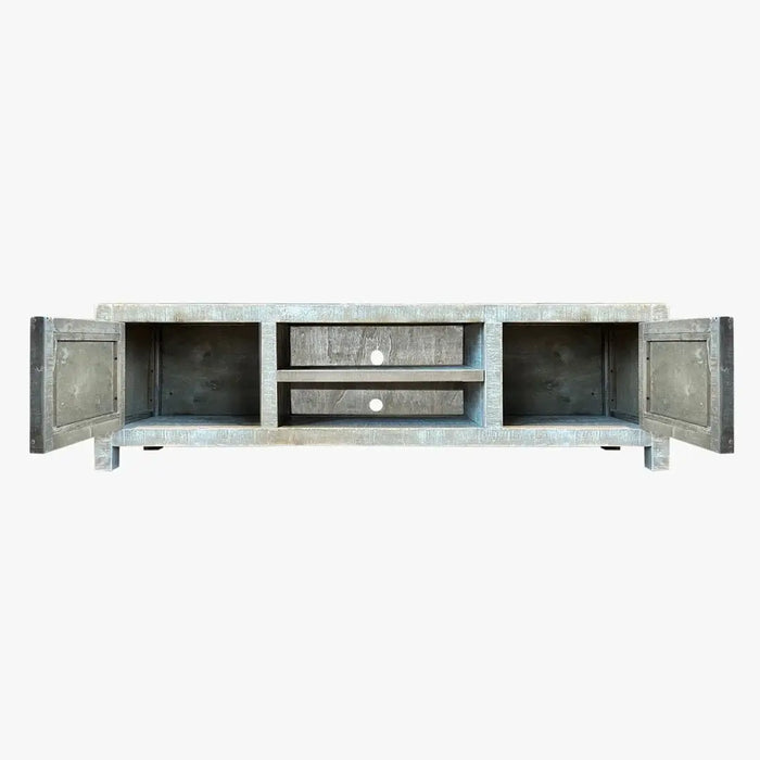 Burlington Pine Wood TV Stand with Cabinets