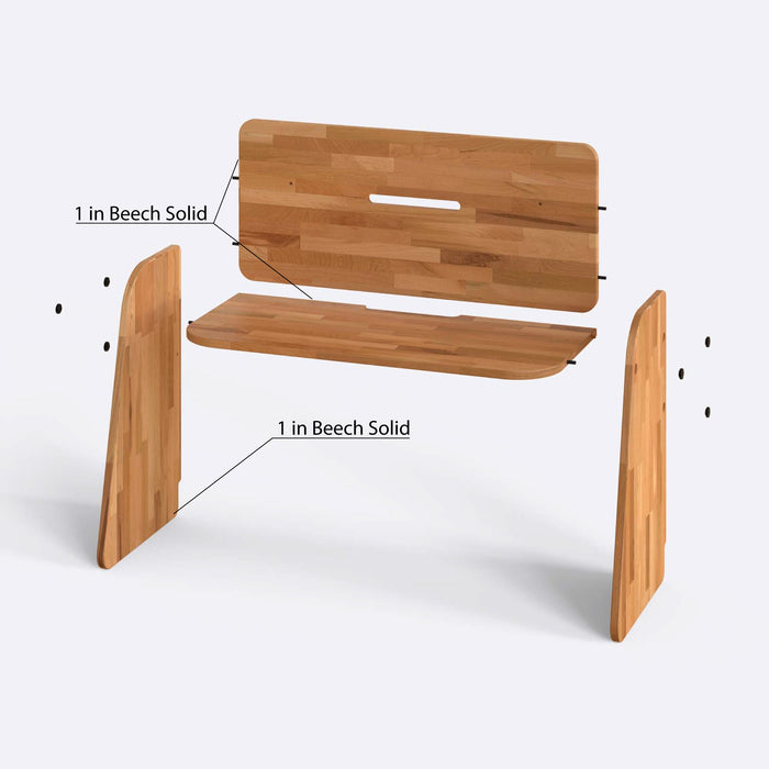 Compton Solid Beech Wood Desk