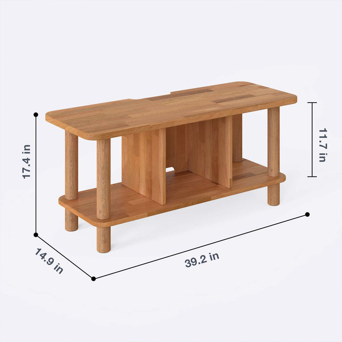 Potter Beech Wood Narrow TV Stand