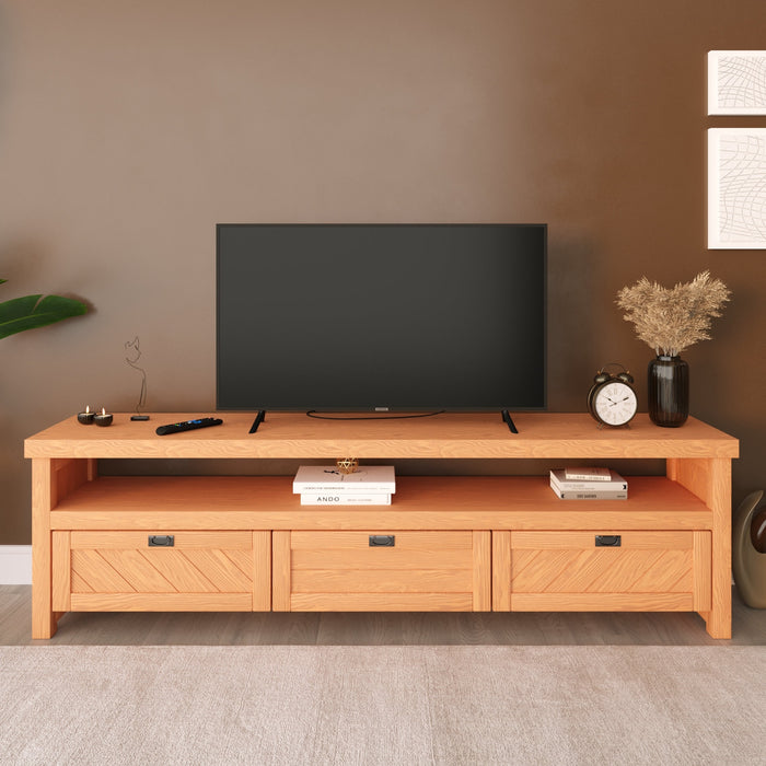 Kinston Solid Pine Wood TV Stand