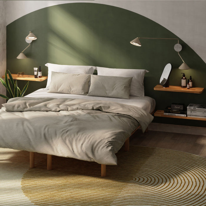 Polo Beech Wood Floating Shelf