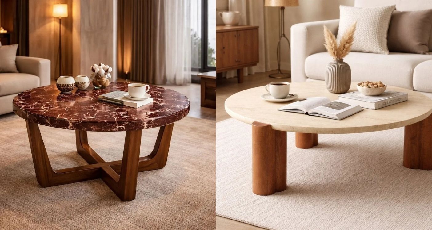 Marble vs. Travertine Coffee Tables: Which Is Right for Your Home?