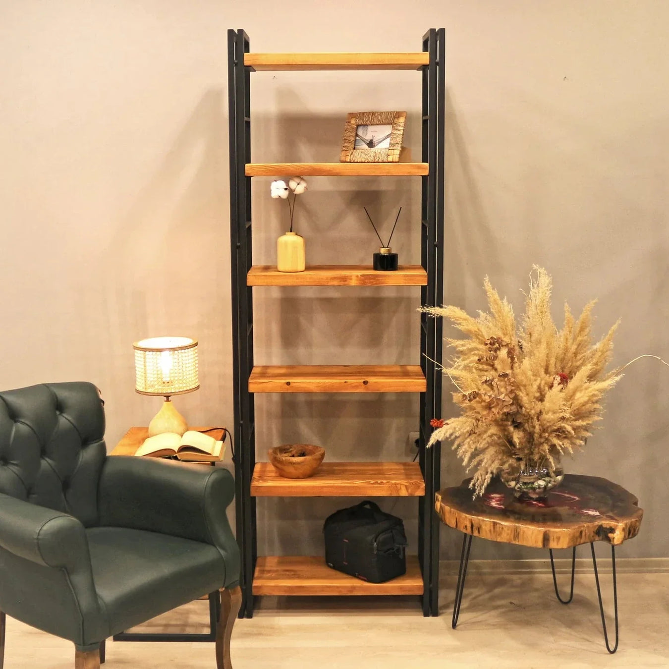 Discover solid wood standing bookcases in various sizes and finishes. Perfect for home offices, living rooms, and study spaces, these freestanding bookshelves offer stylish and functional storage for books, decor, and more.