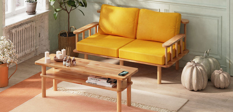 Wooden Loveseats