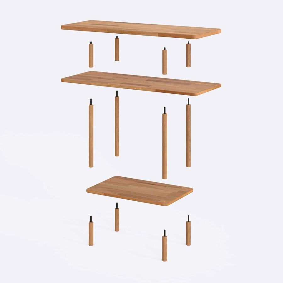 Queens Solid Beech Wood Console Table | Modern Minimalist Entryway Table Demontha