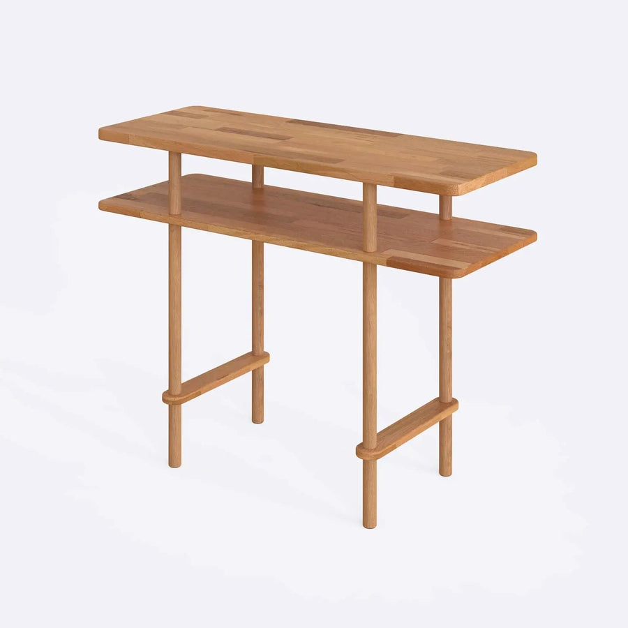 Manhattan Solid Beech Wood Console Table | Modern Minimalist Entryway Table Demontha