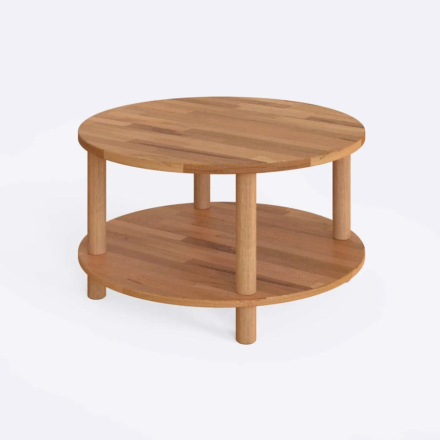 Lynn Round Beech Wood Coffee Table Demontha