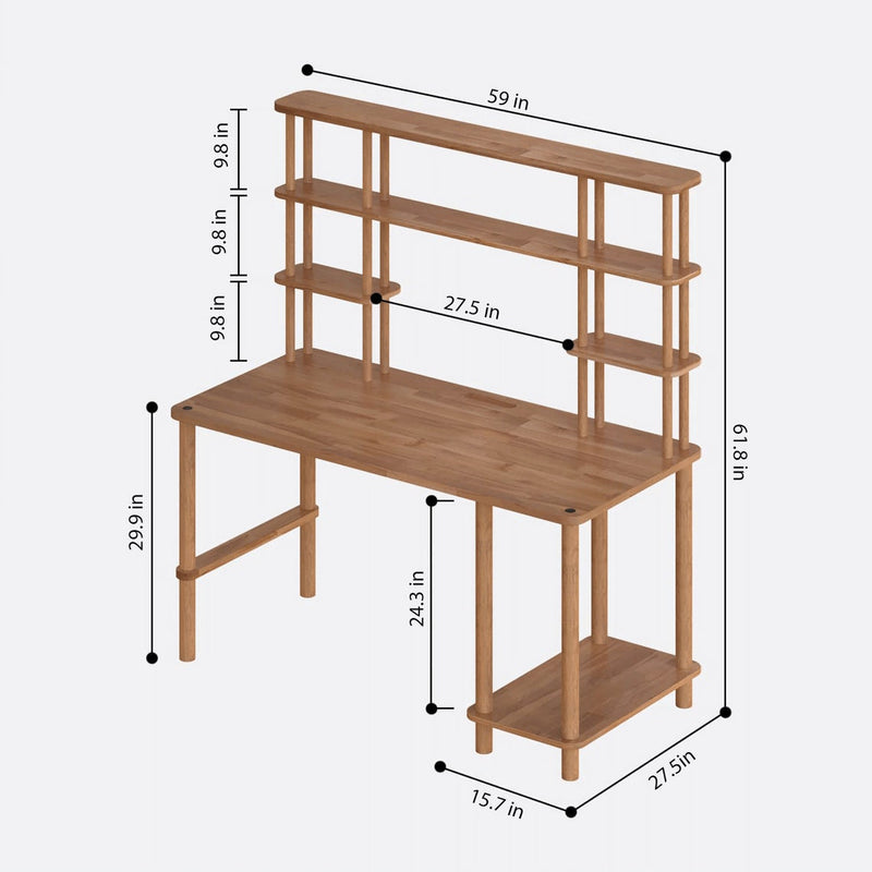 Anderson Beech Wood Computer Desk