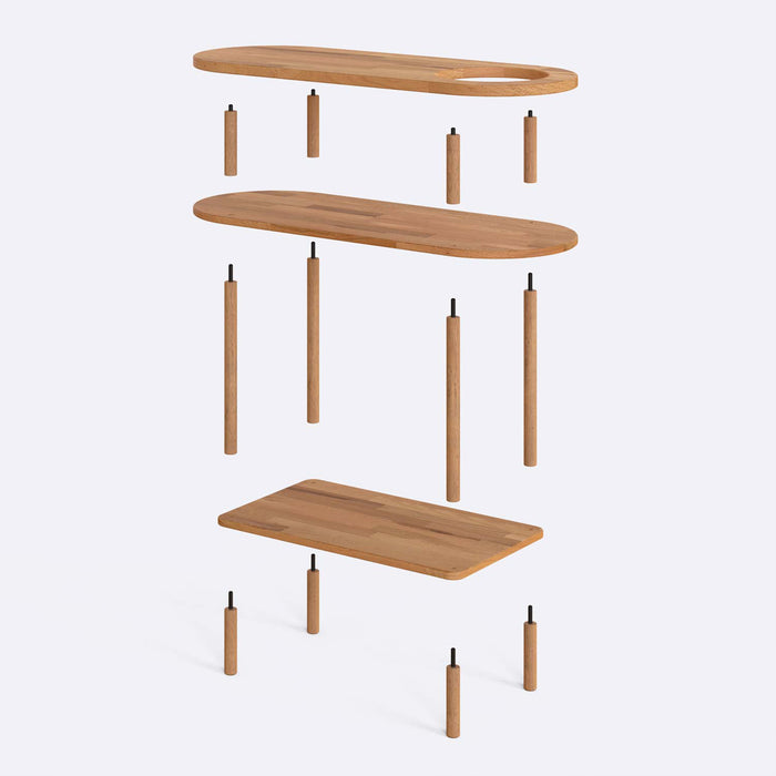 Kennard Beech Wooden Console Table