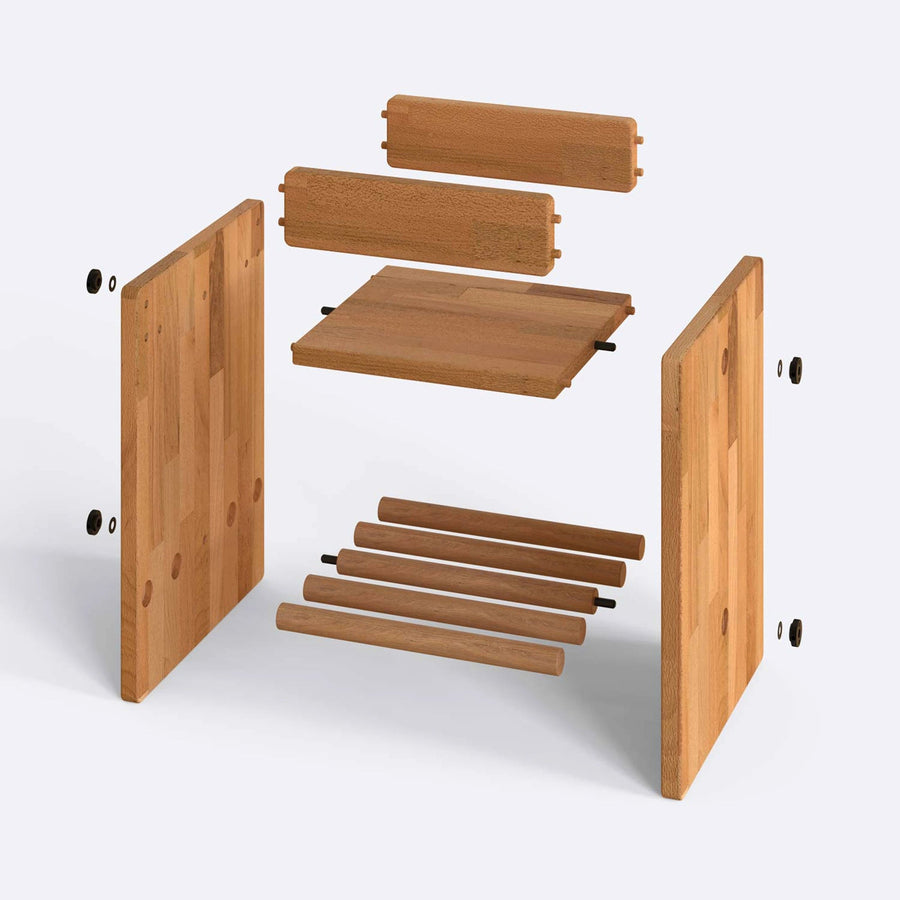 Manhattan Minimalist Wooden Nightstand Demontha