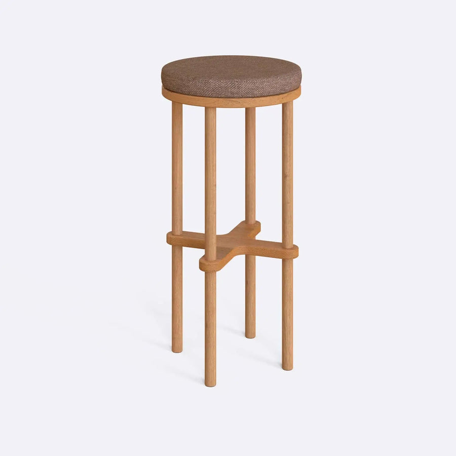 Lee Beech Wood Bar Stool Demontha