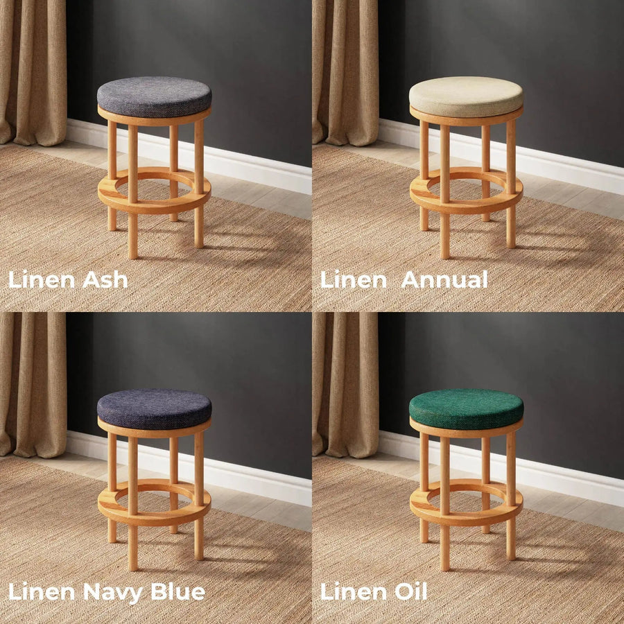 Grant Beech Wooden Bar Stool Demontha