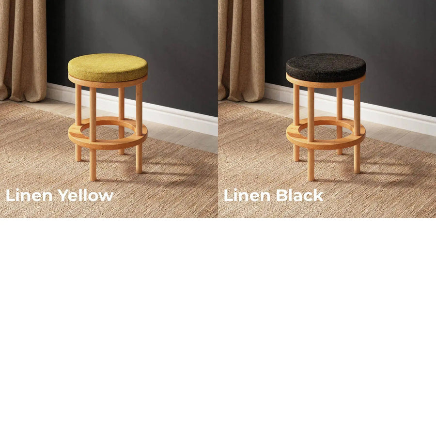 Grant Beech Wooden Bar Stool Demontha