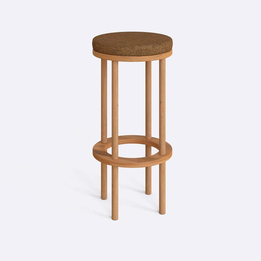 Grant Beech Wooden Bar Stool Demontha