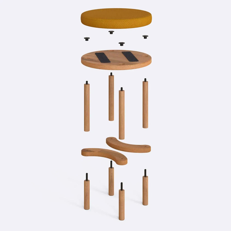 Castro Wooden Stool Demontha