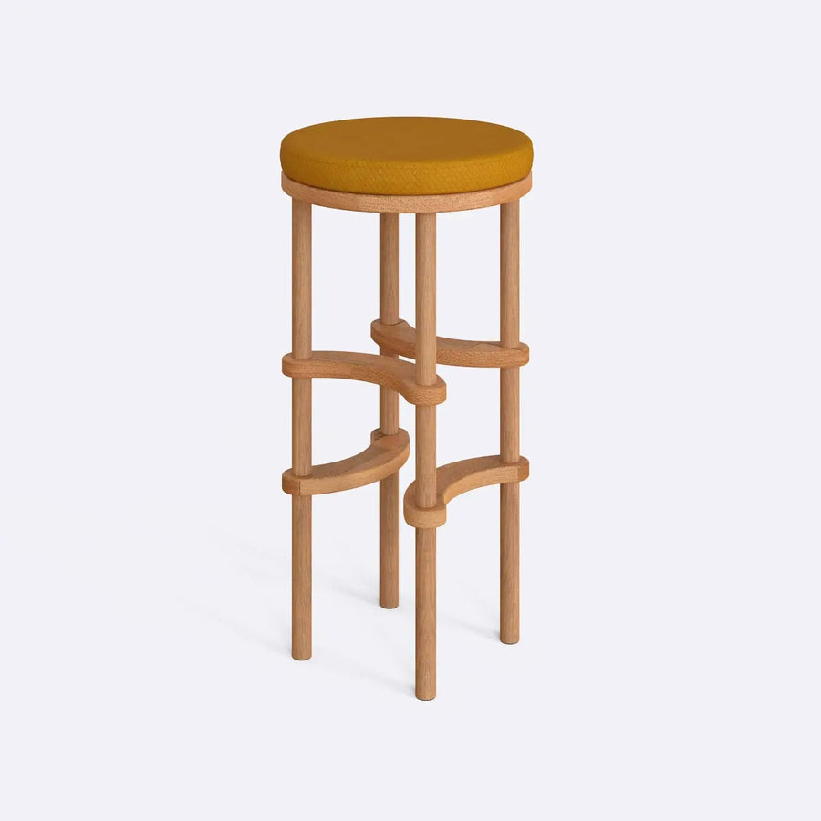 Castro Wooden Bar Stool Demontha