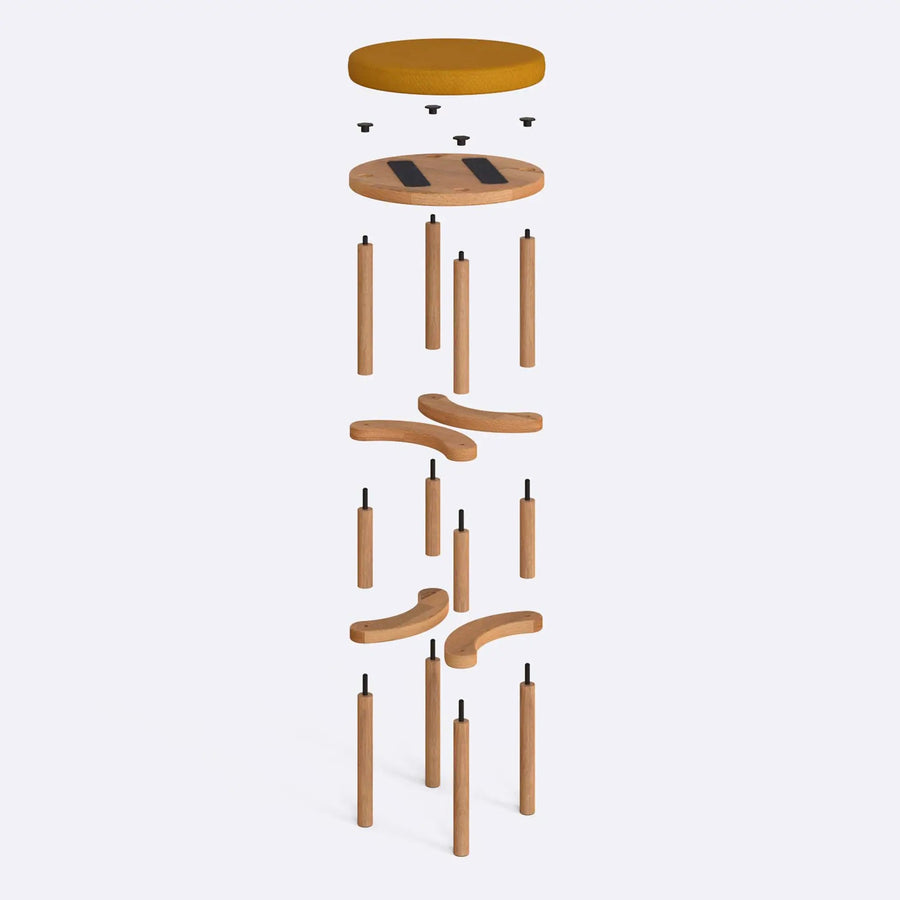 Castro Wooden Bar Stool Demontha