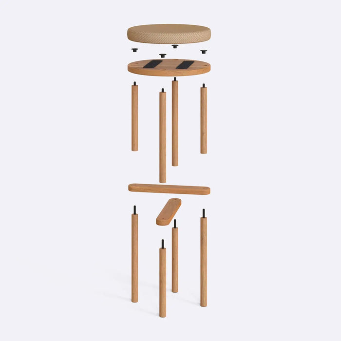 Soho Beech Wood Bar Stool