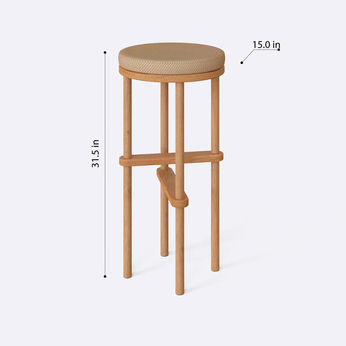 Soho Beech Wood Bar Stool