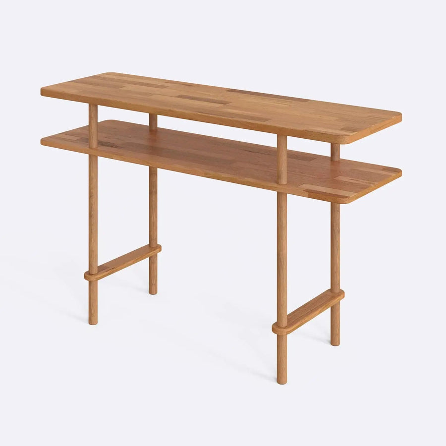Manhattan Solid Beech Wood Console Table | Modern Minimalist Entryway Table Demontha