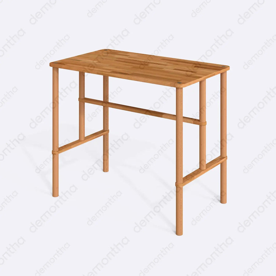 Pasific Wooden Counter Height Table - Minimalist Bar Table Design Demontha
