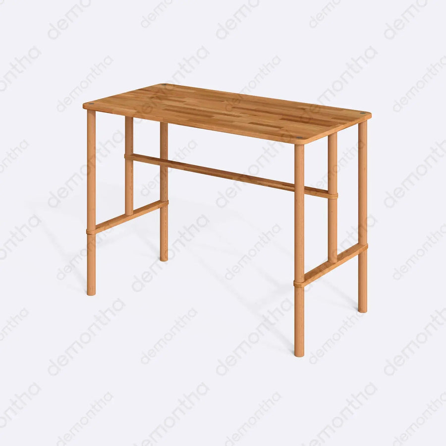 Pasific Wooden Counter Height Table - Minimalist Bar Table Design Demontha
