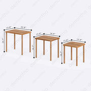 inches of the coffee tables