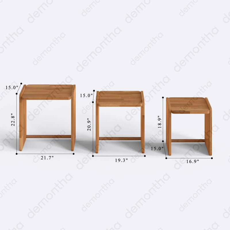 Compton Nesting Tables Coffee Table - Minimalist Design