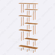 Palermo Minimalist Tall Etagere Bookcase with 7 shelves - Stylish & Durable Demontha