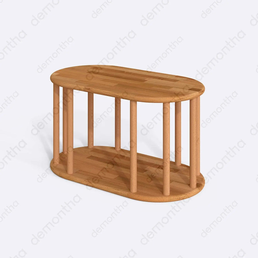 Kyoto Natural Wood Coffee Table - Minimalist Design Demontha