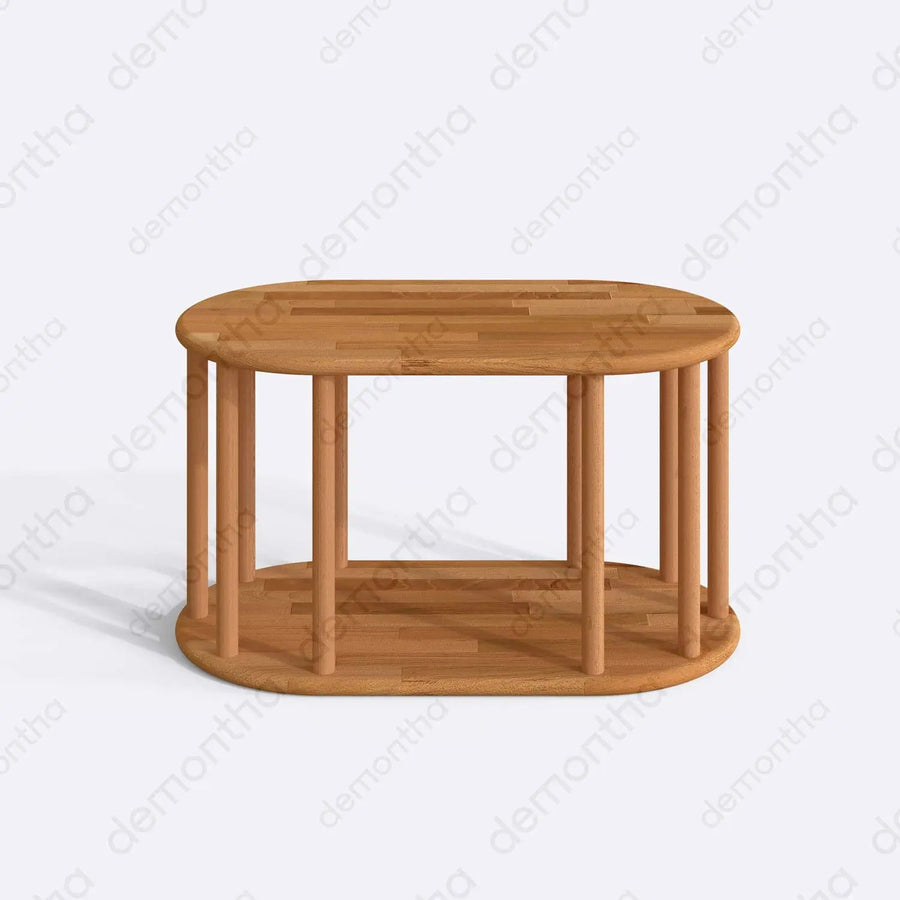Kyoto Natural Wood Coffee Table - Minimalist Design Demontha
