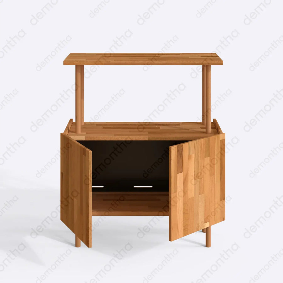Marceille 2-Door Sideboard with Shelves - Modern Storage Demontha