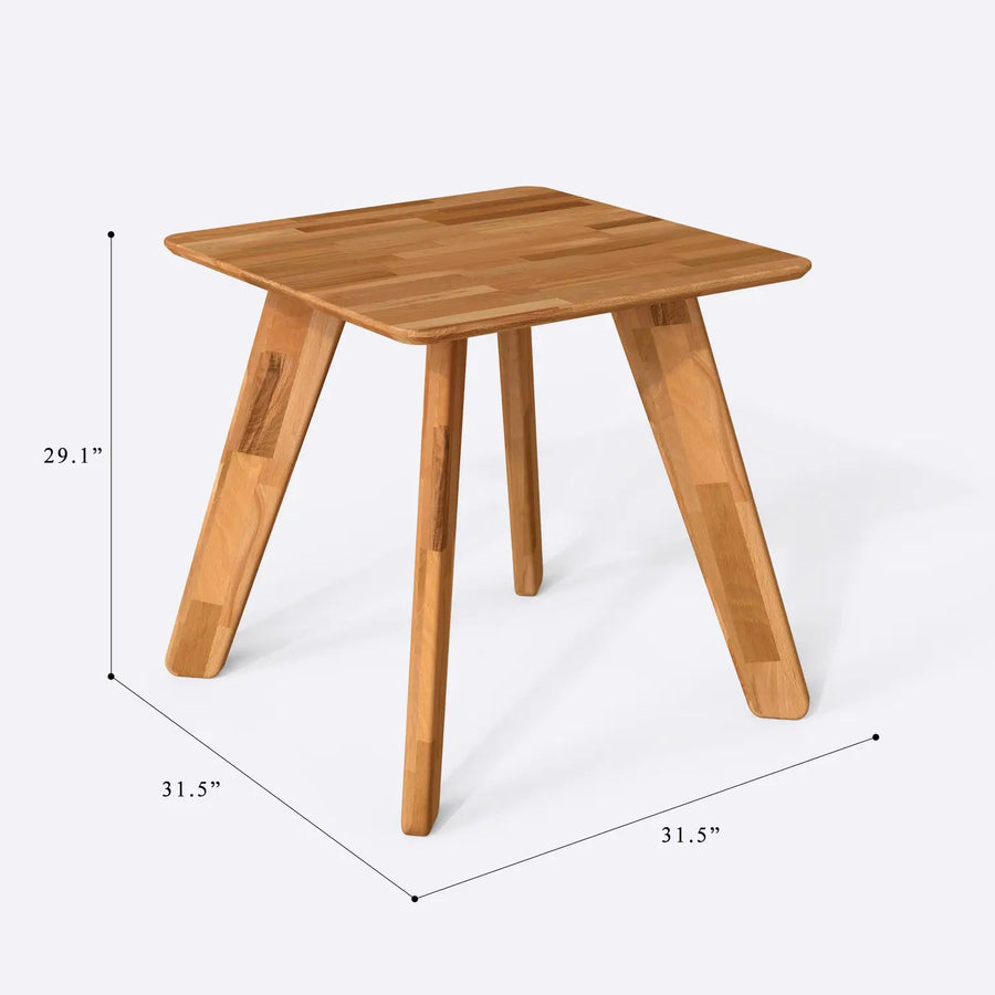 Dakota Square Dining Room Table | Solid Wood Modern Design Demontha