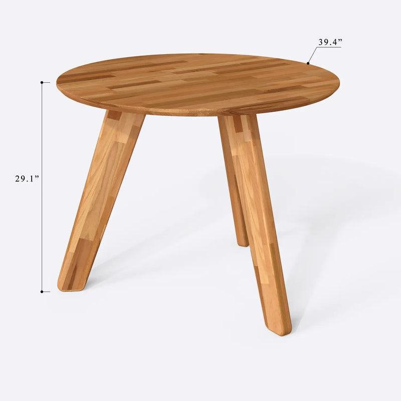 Monroe Solid Wood Round Kitchen Table | Modern Design