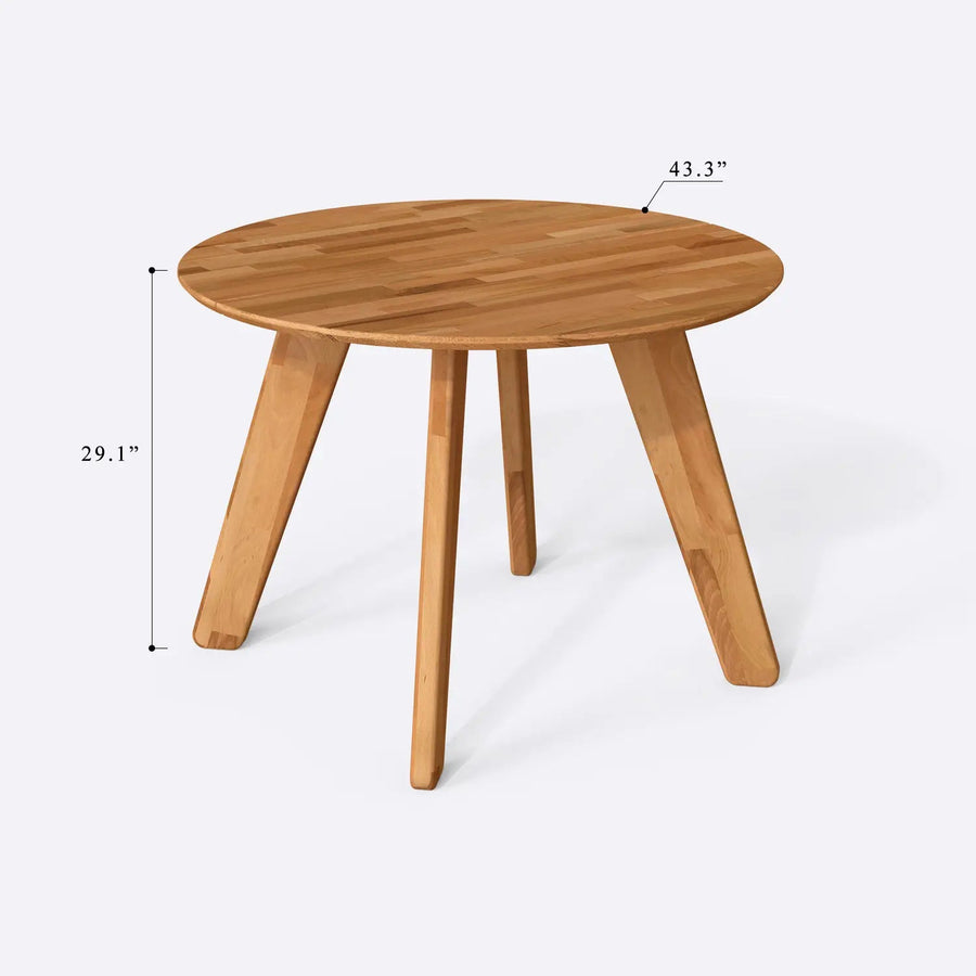 Monroe Solid Wood Round Kitchen Table | Modern Design Demontha