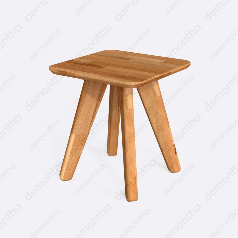 Dakota Solid Wood Square Coffee Table – Minimalist Living Room Table