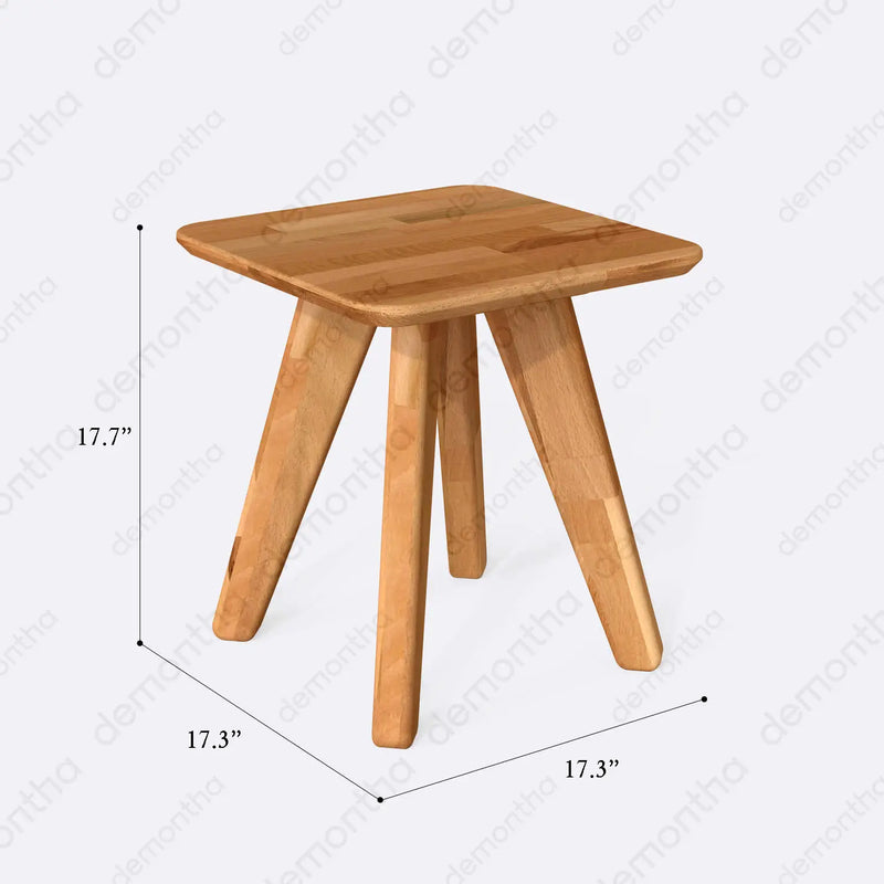 Dakota Solid Wood Square Coffee Table – Minimalist Living Room Table