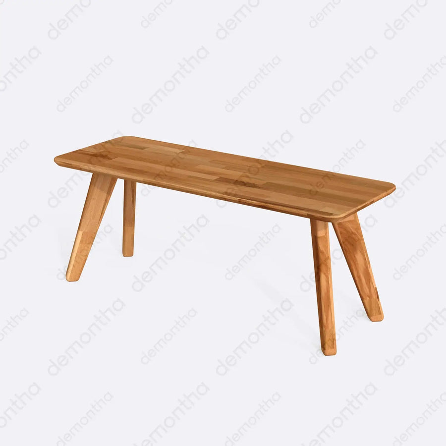 Dakota Solid Wood Rectangular Coffee Table – Minimalist & Modern Centerpiece for Living Rooms Demontha