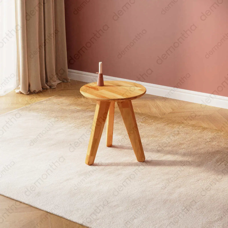 Monroe Round Solid Wood Coffee Table – Modern & Minimalist Design