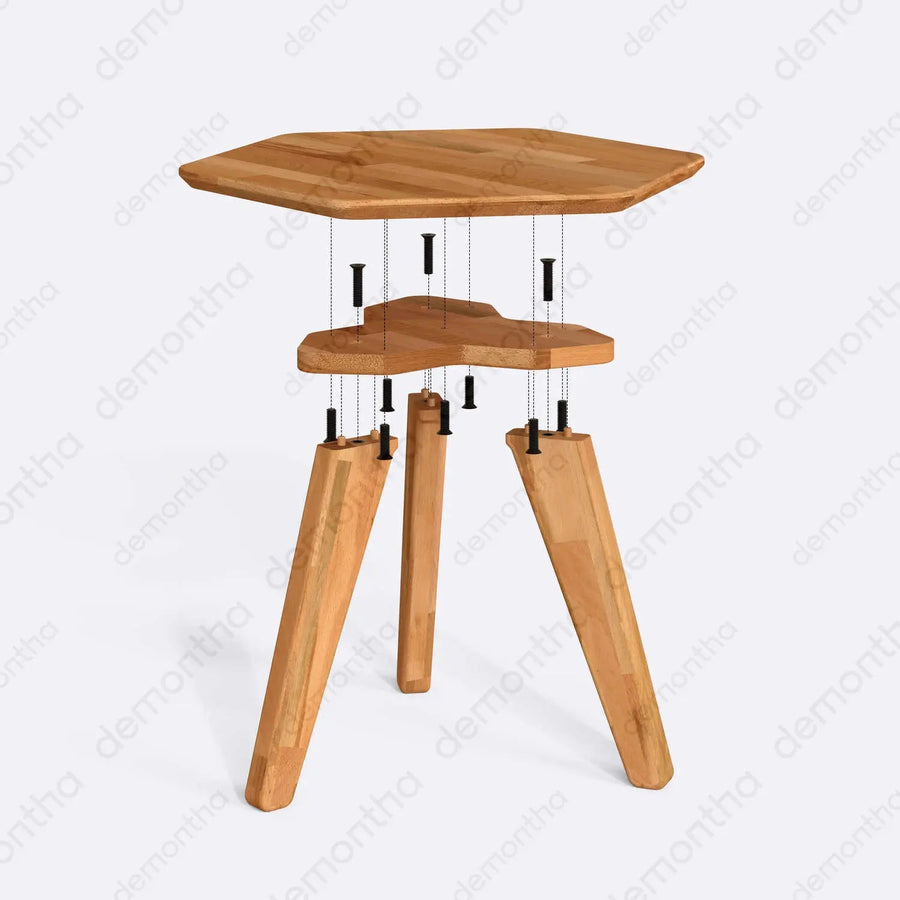 Monroe Wooden Modern Coffee Table - Sleek & Minimalist Design Demontha