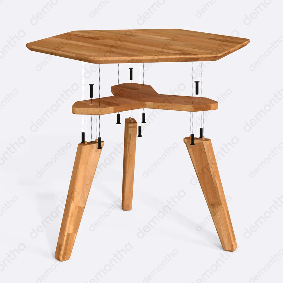 Monroe Wooden Modern Coffee Table - Sleek & Minimalist Design Demontha