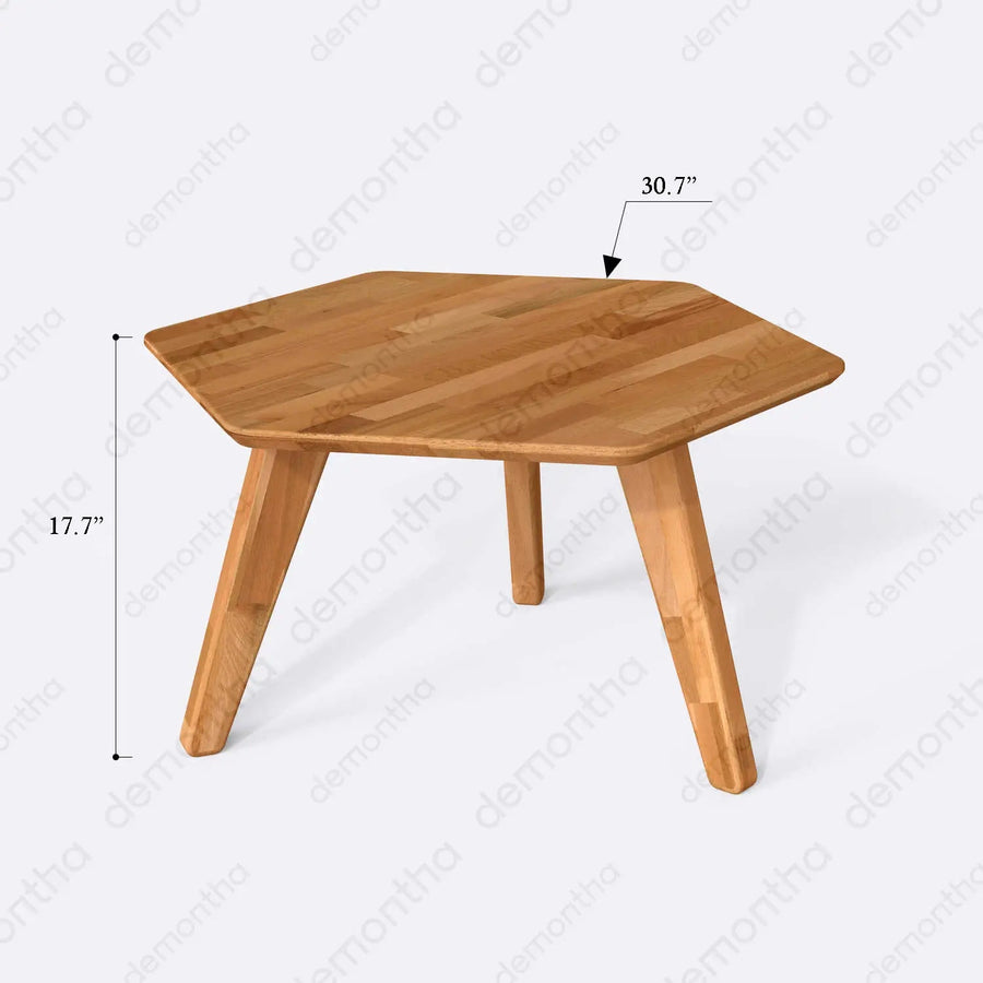 Monroe Wooden Modern Coffee Table - Sleek & Minimalist Design Demontha