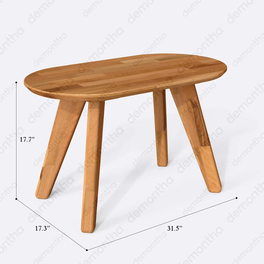 Monroe Minimalist Wooden Coffee Table Demontha