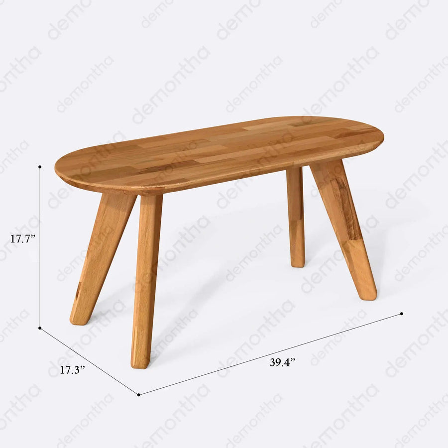 Monroe Minimalist Wooden Coffee Table Demontha