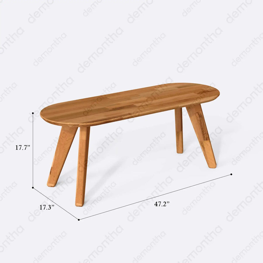 Monroe Minimalist Wooden Coffee Table Demontha