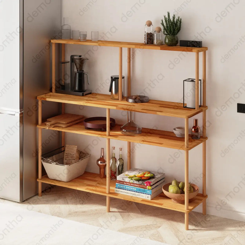 Grova Wooden Coffee Bar Hutch – Coffee Bar Furniture for Kitchen